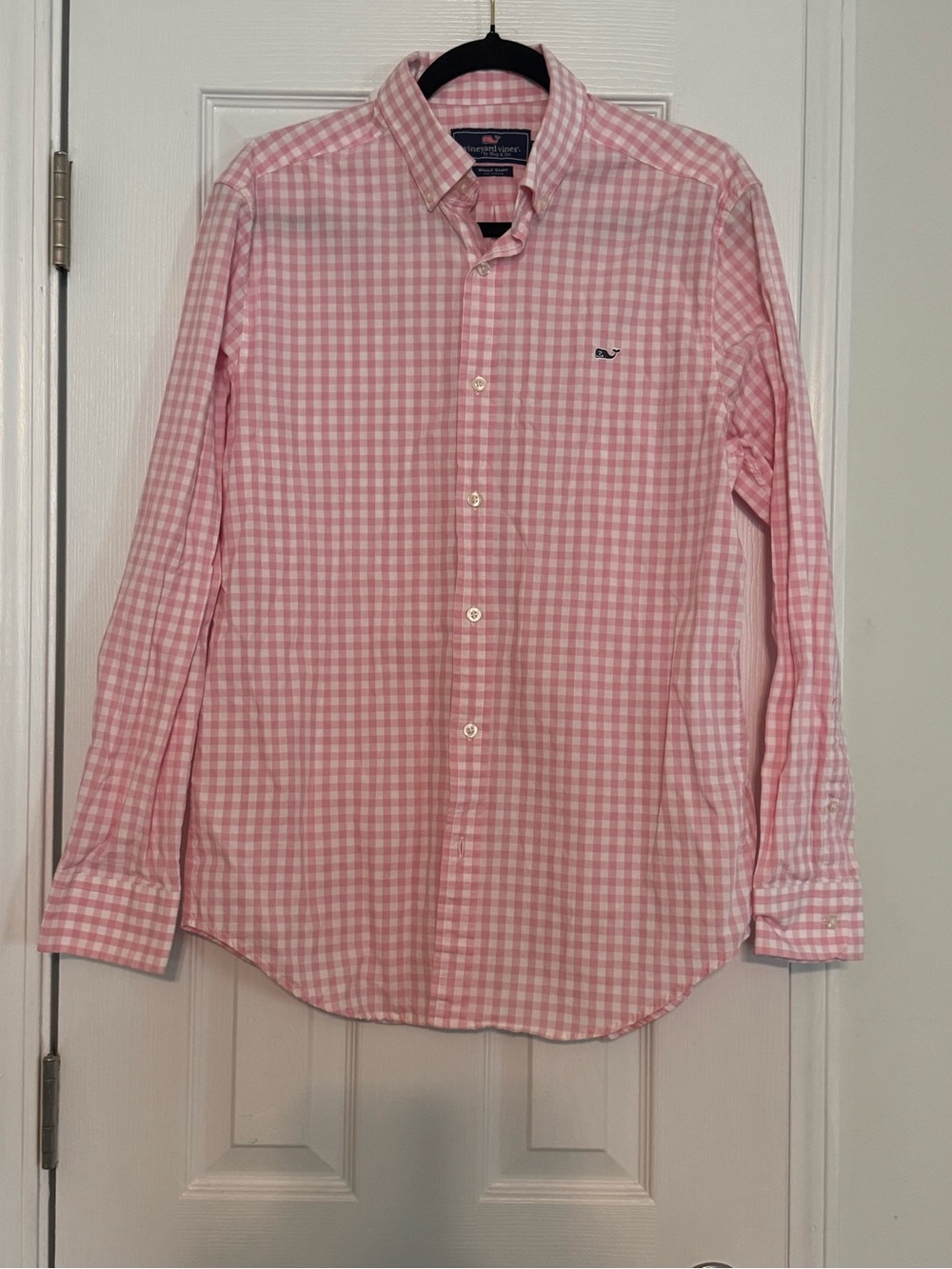 Vineyard Vines Pink Gingham Button-Front Dress Shirt